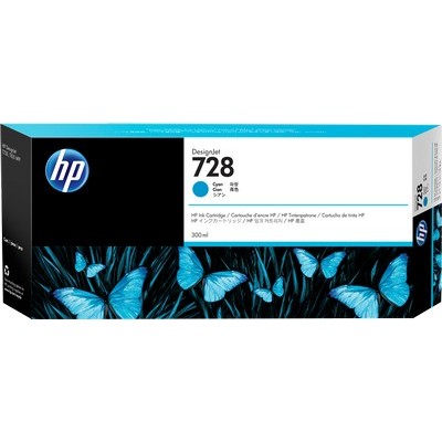 Cartuccia Hp F9K17A 728 originale CIANO