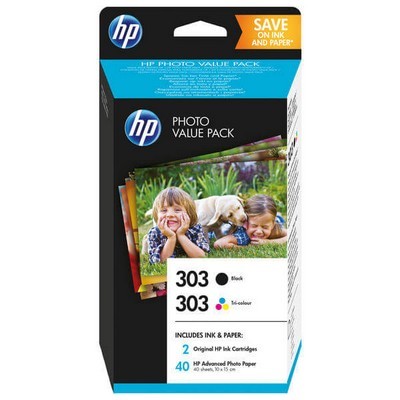 Cartuccia Hp Z4B62EE Multipack 303 (Conf. da 2 pz.) originale NERO+COLORE