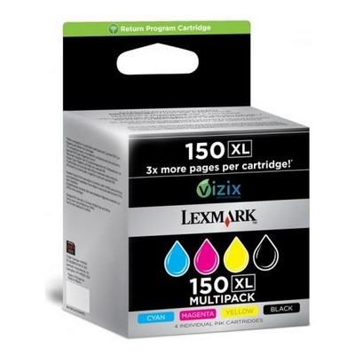 Cartuccia Lexmark 14N1919E (Conf. da 4 pz.) originale NERO+CIANO+MAGENTA+GIALLO