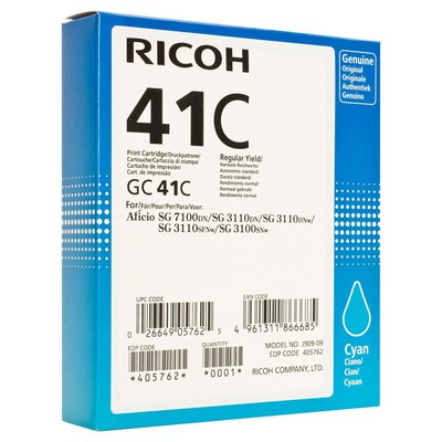 Cartuccia Ricoh 405762 originale CIANO