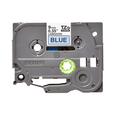 nastro-per-etichettatrice-brother-tze-521-tze-tape-laminato-da-9-mm-rotolo-8-metri-compatibile-nero-su-blu