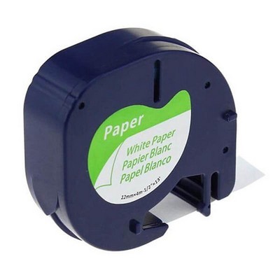 nastro-per-etichettatrice-dymo-s0721520-lt-paper-da-12-mm-rotolo-4-metri-compatibile-nero-su-bianco