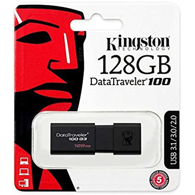 PEN DRIVE 128GB KINGSTON USB 3.1 DT100G3/128GB