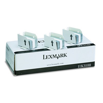 Punti metallici Lexmark 11K3188 (Conf. da 3 pz.) originale NERO