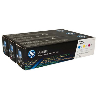 Toner Hp CF341A (Conf. da 3 pz.) originale CIANO+MAGENTA+GIALLO