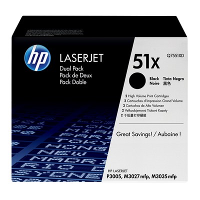 Toner Hp Q7551X originale NERO