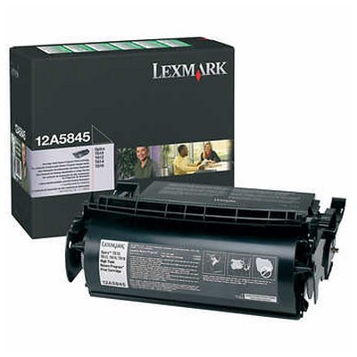 Toner Lexmark 12A5845 originale NERO