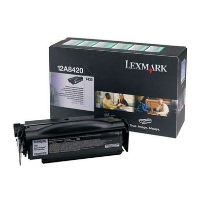 Toner Lexmark 12A8420 originale NERO