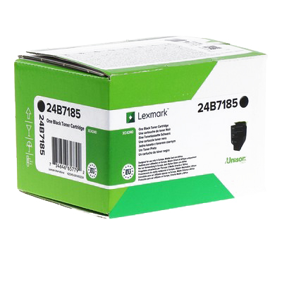 Toner Lexmark 24B7185 originale NERO