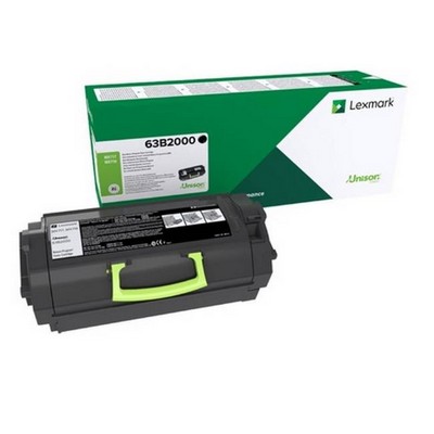 Toner Lexmark 63B2000 originale NERO