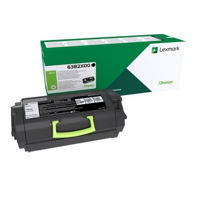 Toner Lexmark 63B2X00 originale NERO