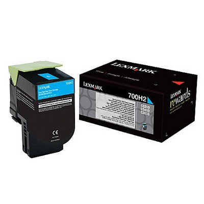 Toner Lexmark 70C0H20 originale CIANO