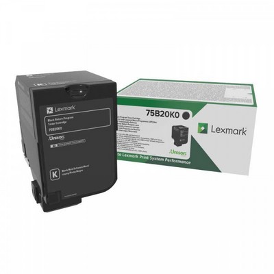 Toner Lexmark 75B20K0 originale NERO