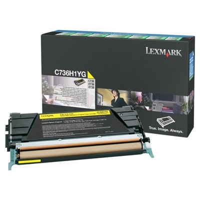 Toner originale Lexmark X738 GIALLO
