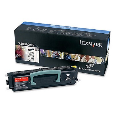 Toner Lexmark X203A21G originale NERO