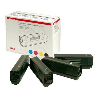 Toner Oki 42403002 (Conf. da 4 pz.) originale NERO+CIANO+MAGENTA+GIALLO