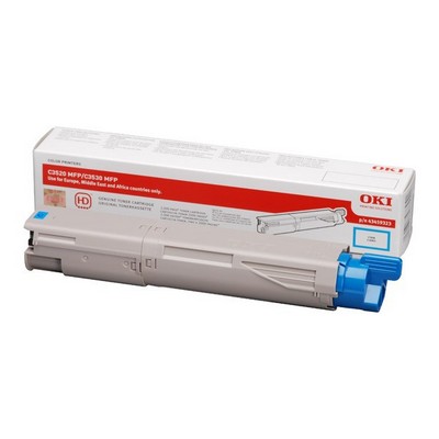 Toner Oki 43459371 originale CIANO