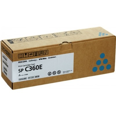 Toner Ricoh 408189 SPC360E originale CIANO