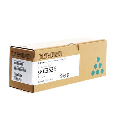 Toner Ricoh 408216 407384 TYPESP352E originale CIANO